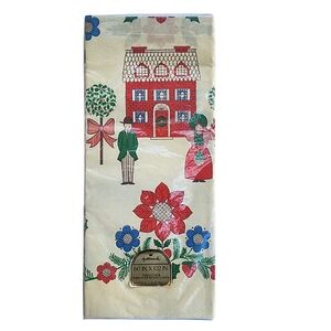 Hallmark NWT Old Stock Christmas Holiday Cottagecore Bow Coquette Table Cover